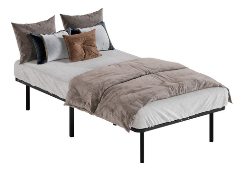 Base Para Cama Individual Metalica Mubson Base Para Colchon Color Negro