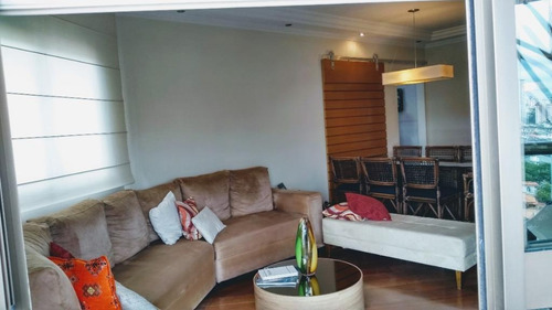 Belíssimo Apartamento Todo Planejado Com 104m², 3 Dormitórios, Sendo 1 Suíte, Andar Alto, Face Norte - Ap0230