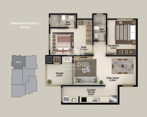 Imagem 12 de 15 de Ótimo Apartamento Em Itapema - 1802