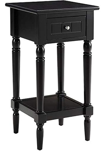 Convenience Concepts French Country Khloe Accent Table, Blac