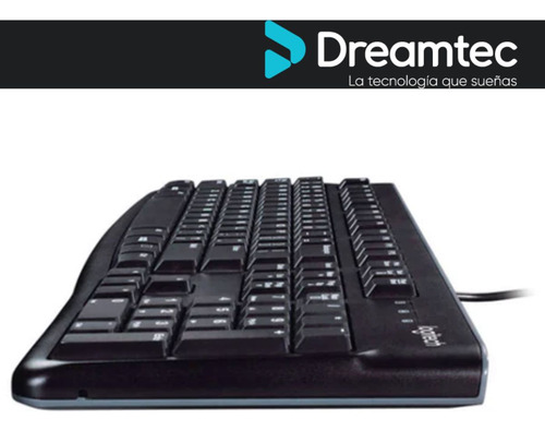 Teclado Logitech K120 Alámbrico Negro