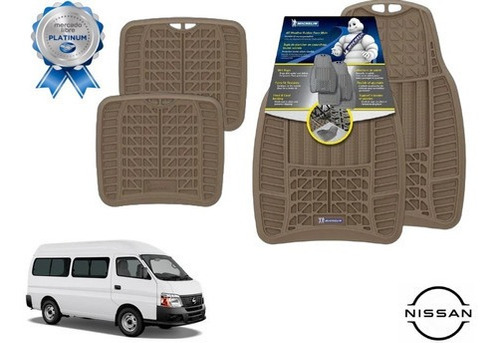 Tapetes 4pz Uso Rudo Beige Nissan Urvan E25 2014 Michelin