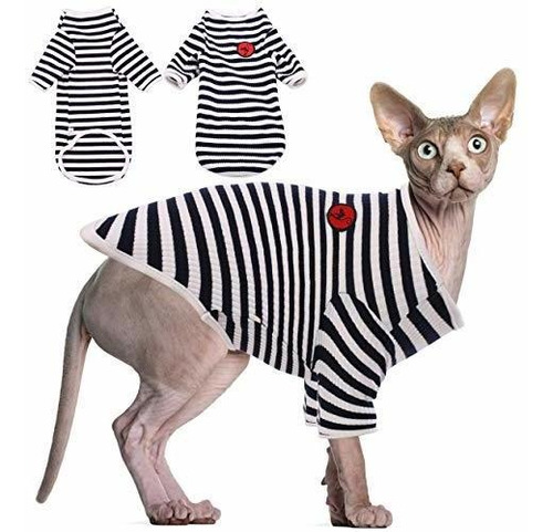 Dentrun Camisa Para Gatos Sin Pelo Ropa Para Gatos Chaleco A