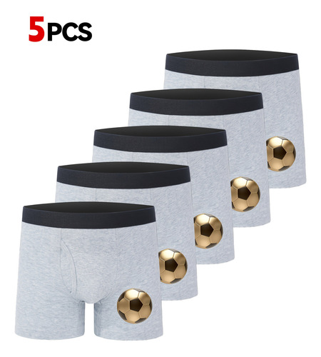 5pcs Bóxers De Algodón Para Niño, Multicolor