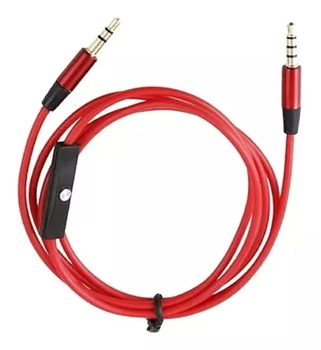 Pescador Tender Actuación Cable Auxiliar Miniplug 3.5 Mm Con Microfono Para Auricular
