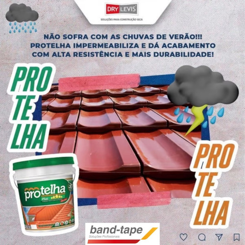 Imagem 4 de 5 de Impermeabilizante P/ Telhados Protelha - Cor Branca