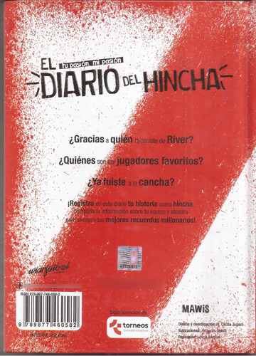 El Diario Del Hincha De River Libro Tapa Dura