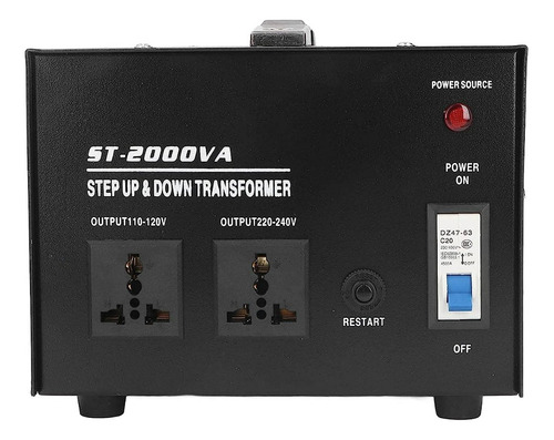 Transformador Voltaje 110v - 220v De 2000 Watts