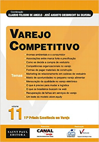 Varejo Competitivo Vol. 11, De Jose Augusto Giesbrecht. Editora Saint Paul Editora, Capa Mole Em Português, 2021