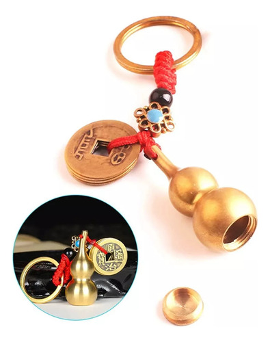 * Llavero Chino Con Forma De Calabaza Wu Lou, Monedas De Lat