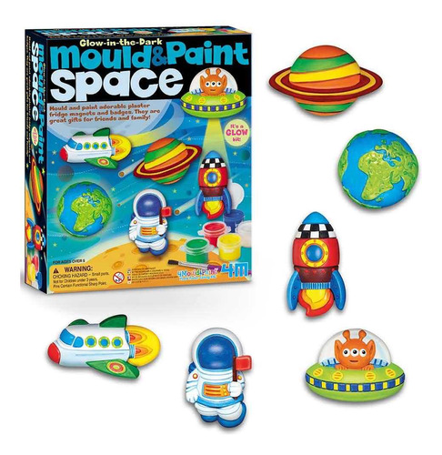 Kit Arte Y Manualidades Imanes Espacio Brillan En Oscuridad