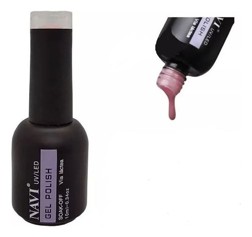 Gel Uv Led Esmaltado Semi Navi Via Lactea Rosa 10ml