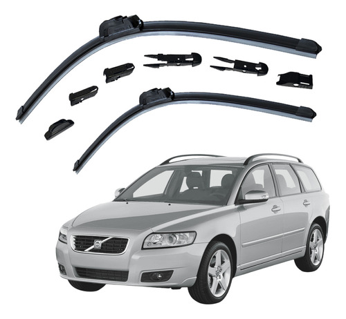 2 Plumas Limpiaparabrisas Brx Volvo V50 2005/2007