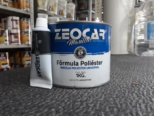 Masilla Zeocar Poliester 1 Kg Con Catalizador - Tyt