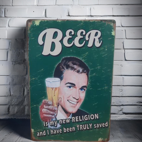 Cartel De Chapa Deco Beer