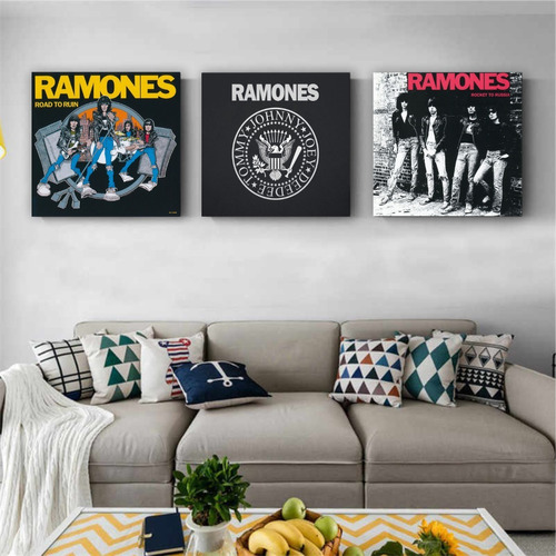Cuadros Discos Joey Ramone Los Ramones Johnny Ramone 20x20