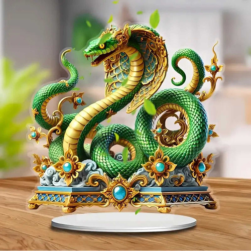 Decoración De Mesa Acrílica Con Diseño De Serpiente Para Dec