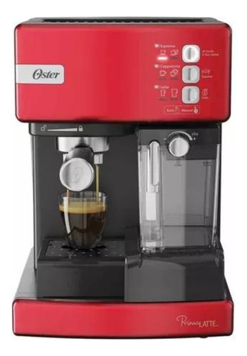 Cafetera Oster Primalatte Bvstem6603 Automática Roja Para Cá