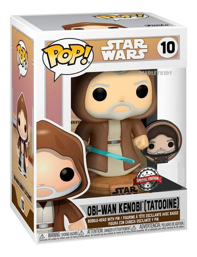 Funko Pop Obi Wan Kenobi + Pin Special Edition 10 Star Wars