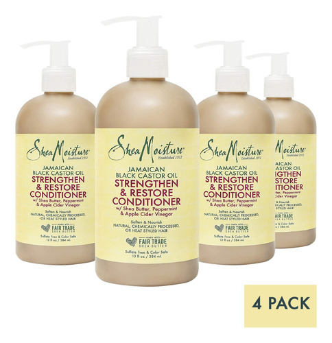 Shea Moisture Acondicionador Fuerza Y Restauración 4x 348ml