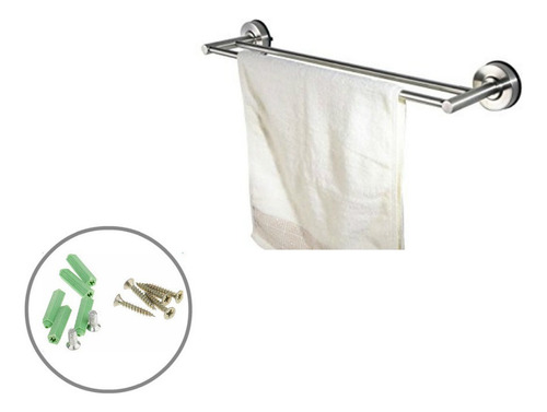 Tg Sostenedor Dobles De Toalla De Pared 60cm Acero