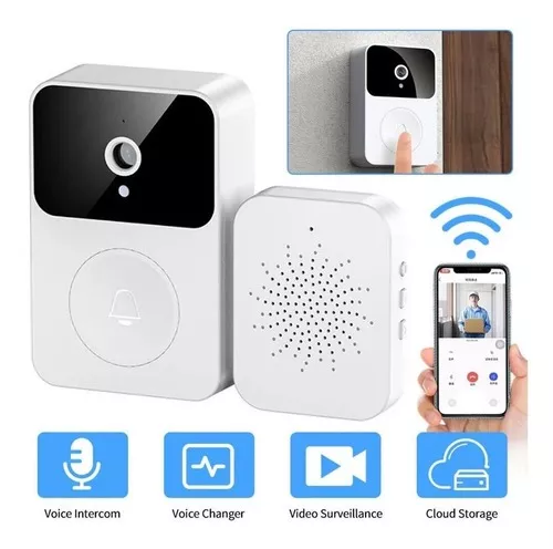 Tuya-timbre de puerta inteligente inalámbrico, cámara de 3MP, WiFi