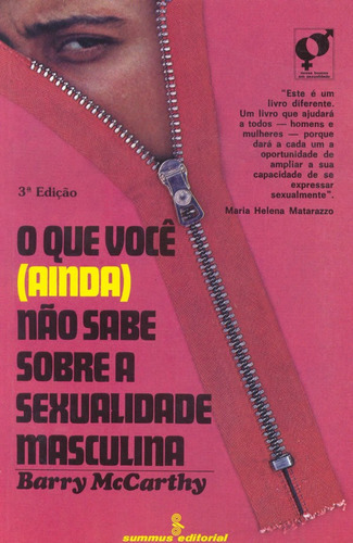 O que você (ainda) não sabe sobre sexualidade masculina, de Mccarthy, Barry. Editora SUMMUS, capa mole em português