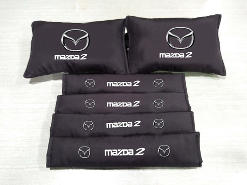 4 Forros Cinturon Seguridad Mazda 2 Con Almohadillas 