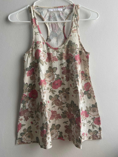 Musculosa Maria Cher Talle Uno S/m Floreada Algodón