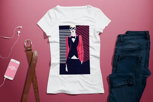 comprar Plantillas Diseños Remeras Mujer P\u002F Sublimación Mockups M6