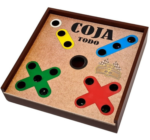 Juego De Mesa Coja Todo Didáctico En Madera Con Canicas