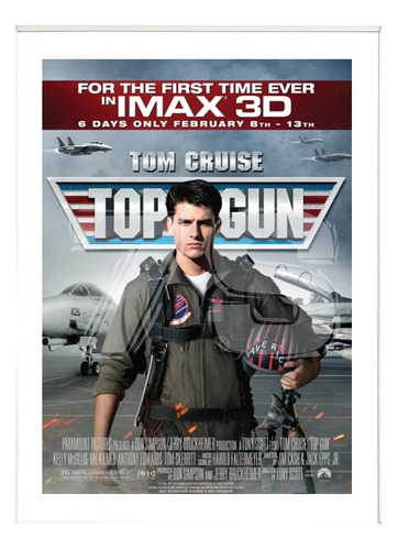 Póster De Película Top Gun - Afiche Película Clásica En 3d