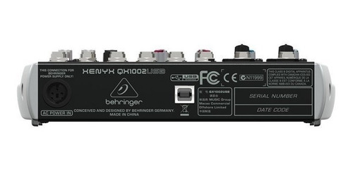 Imagem 3 de 4 de Mesa De Som Xenyx Qx1002usb 110v - Behringer + Nf + Garantia - Com Nota Fiscal E Garantia De 2 Anos Proshows!