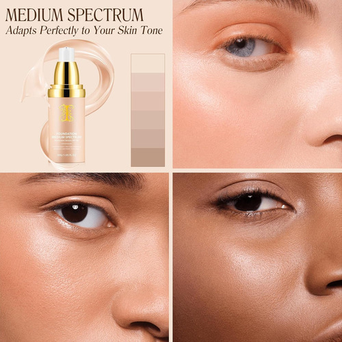 2 Bases 4 En 1 De Espectro Medio Con Spf 50+, Base Hidratant