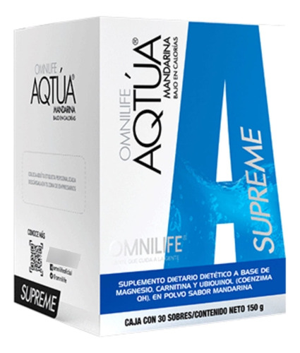 Detox Omnilife/aqtua Caja X 30 Sobres Limpieza Colon Mandarina