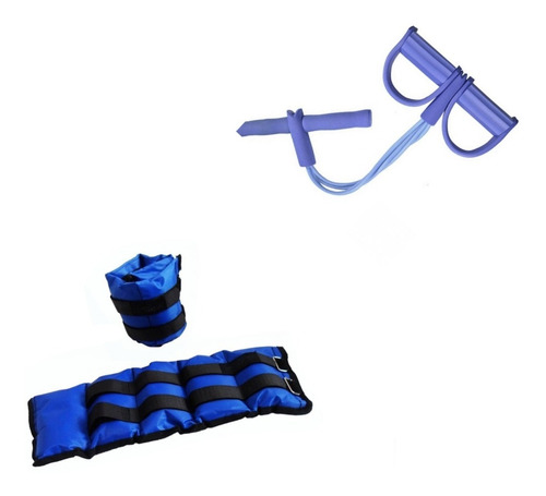 Set Pilates/  Tobipesas 2kg Banda Elástica  Resistencia 