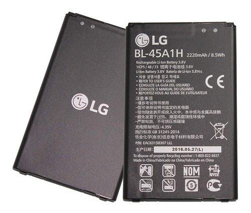 Pila Bateria LG Bl45a1h Bl-45a1h Q10 K410 K410g K10 K420 E/g