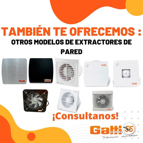 Imagen 8 de 9 de Extractor De Aire Para Cielorrasso 30 Cm Gatti Ventilación