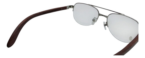Lente Cartier Color Plata Ct03162o Plateado
