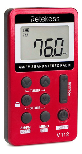 Retekess V-112 - Radio Estéreo Portátil Am/fm (2 Bandas)