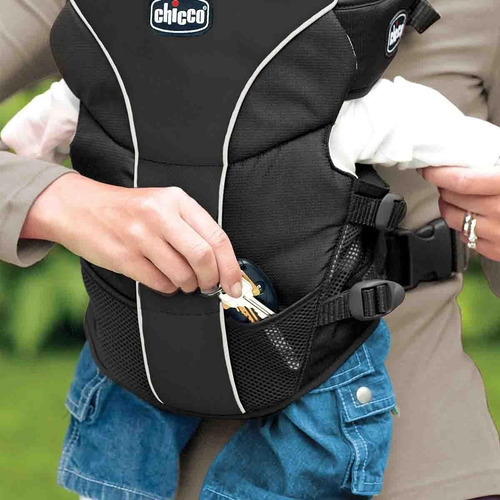 Chicco Canguro Ultrasoft Black, Color Negro