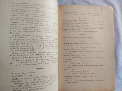 Reglamento Para El Tiro Oficial En Los Poligonos 1953 Tomo 1 (Usado)