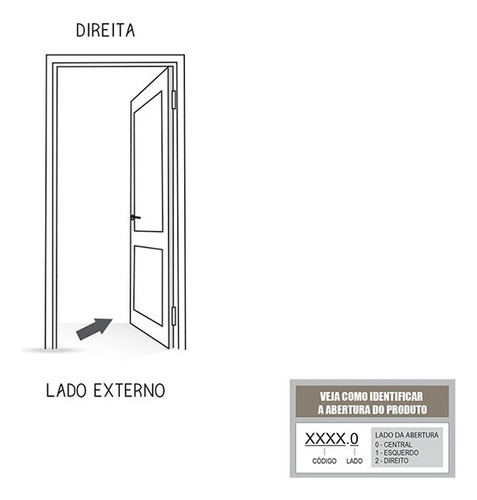 Porta Pivotante De Aluminio Com Puxador De 1 Metro Wt