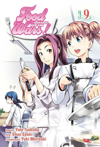 Food Wars! Vol. 9, de Tsukuda, Yuto. Série Food Wars (9), vol. 9. Editora Panini Brasil LTDA, capa mole em português, 2020