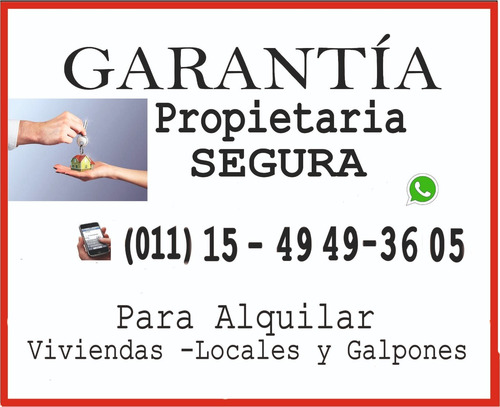 Imagen 2 de 3 de Garantias Propietarias Para Alquilar Capital Y Provincia