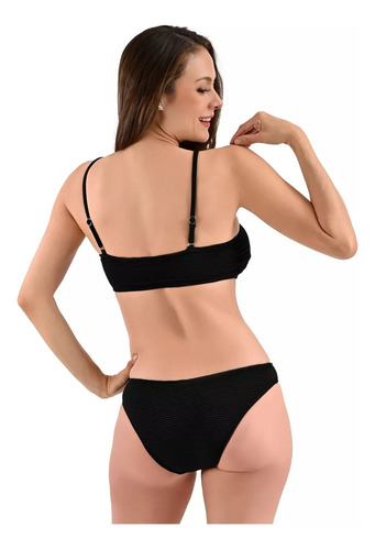 Traje De Baño Bikini 2 Pzs Para Mujer Marca Maui & Sons Negro / Mod. 224544 Eg
