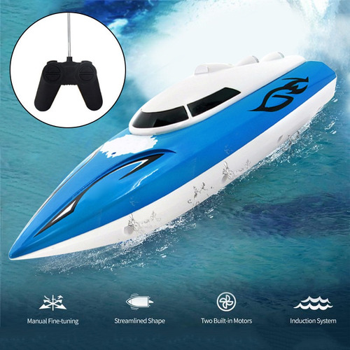 10 Pulgadas Rc Boat Radio Control Rtr Eléctrico Doble Motor