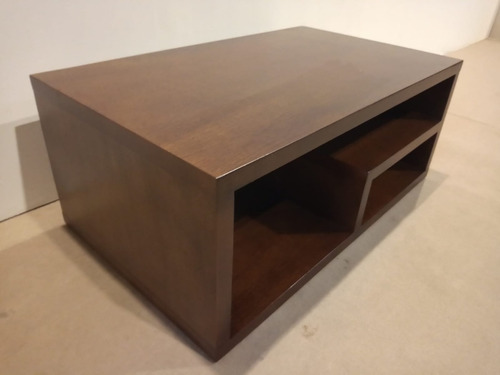 Mesa Ratona Cubo 1.0x60 - Mesa Living - Madera Maciza -serra