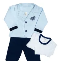 Comprar Conjunto Bebe Saco Y Pantalón De Jackard Con Polo- Oliver