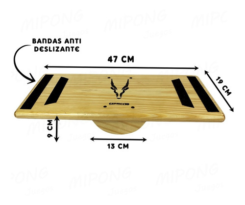 Imagen 6 de 8 de Balance Board Mini Tabla Balance Board Surf Madera
